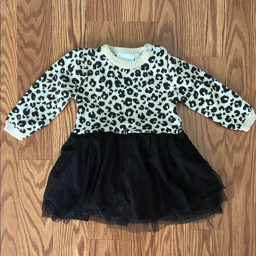 Elegant Baby Leopard Print Sweater